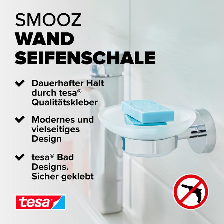 Produktbild tesa SMOOZ Seifenhalter inkl. Klebelösung ohne Bohren