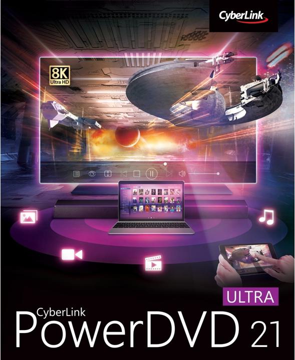 Actual product image CyberLink PowerDVD 21 Ultra (1 User, 1 Devices/Users, unlimited)