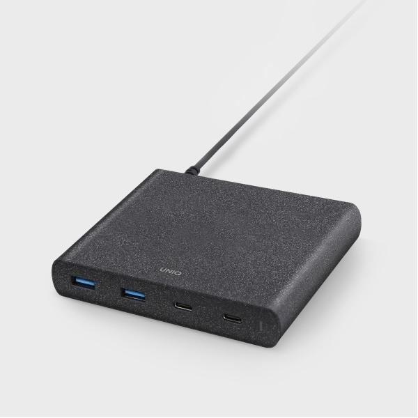 Image du produit Uniq HUB Surge Charger 2x USB Quick Charge 3.0 + 2x USB-C PD 3.0 90W Juoda (90 W)