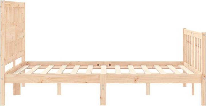 Produktbild VidaXL Massivholzbett mit Kopfteil 140x190 cm (140 x 190 cm)