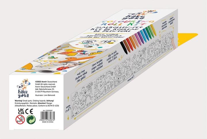 Immagine prodotto Avenir Set di pastelli a cera Mondo dei Dinosauri (Colorato, 12 x)