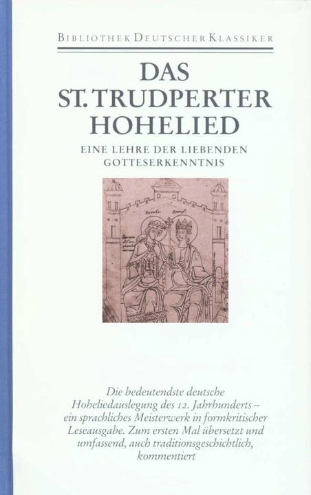 Produktbild Das St.Trudperter Hohelied (Deutsch, Friedrich Ohly, 1998)