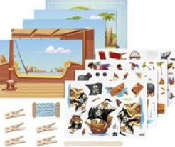 Actual product image Heyda Scratch-off sticker card set "Piratesque"