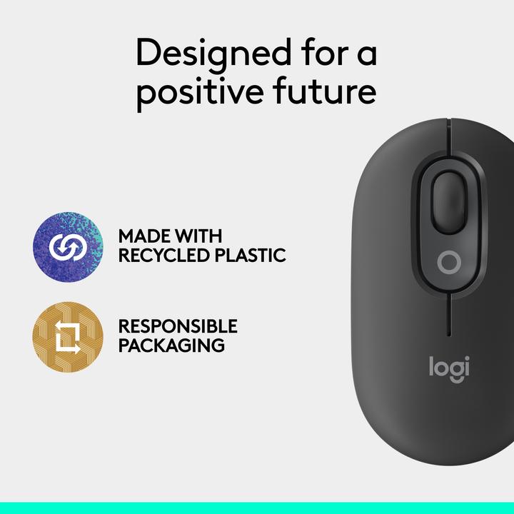 Produktbild Logitech POP Mouse mit personalisierbarem Emoji (Kabellos)