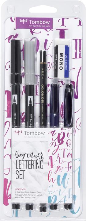 Produktbild Tombow Lettering-Set für Einsteiger (Schwarz, 6 x)