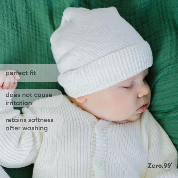 Produktbild Zero.99 Baby Erstlings-Set 3-teilig: Mütze, Fäustlinge & Schühchen. 100% Baumwolle (50, 56, 62)