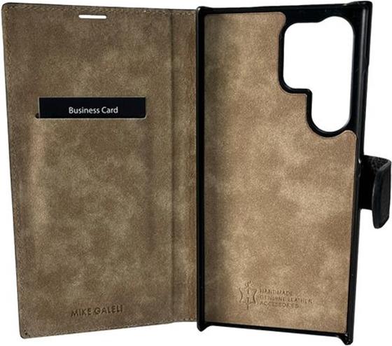 Produktbild Mike Galeli Book-Cover Echtleder Marc strawberry cream (Samsung Galaxy S23 Ultra)