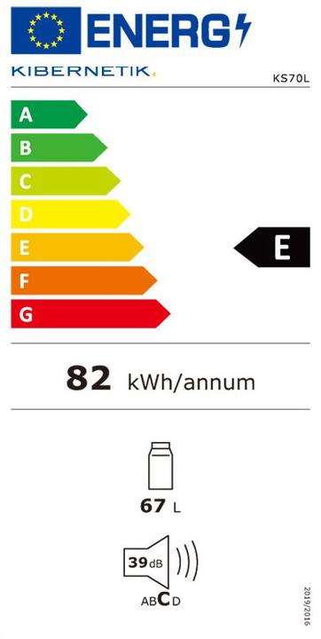 Energy Label Bernardi 70l (60 l)