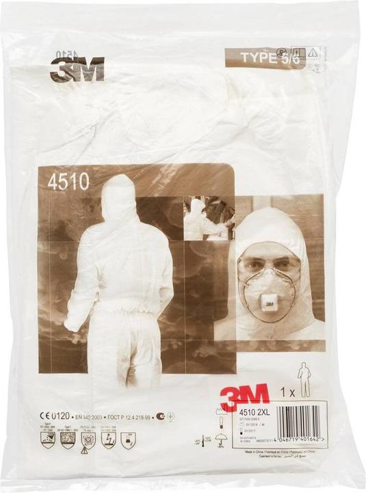 Actual product image 3M 4570 Protective Coverall, Grey, XL (XL)