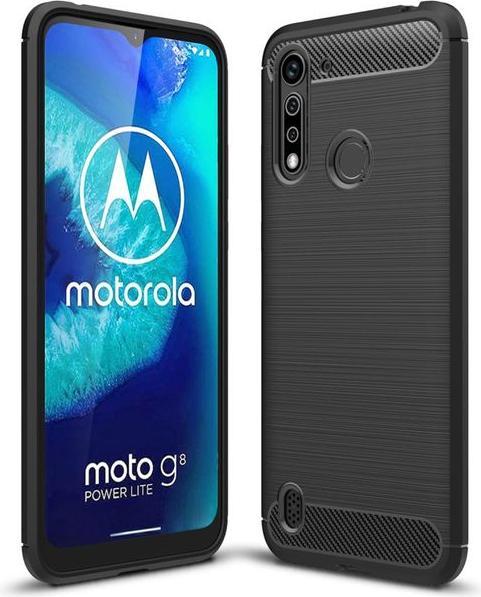 Productafbeelding MU Style Koolstofvezel TPU Softcase-serie (Motorola Moto G8 Power Lite)