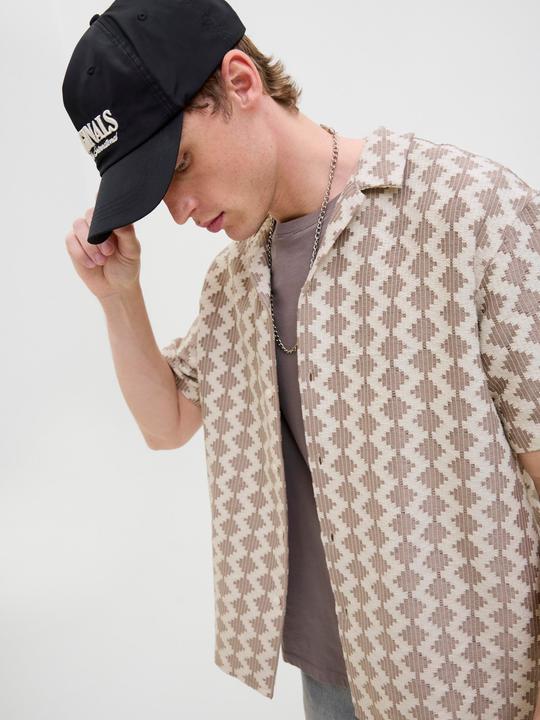 Produktbild Jack & Jones Jorsummer Luke Texture Resort Shirt Ss (XXL)