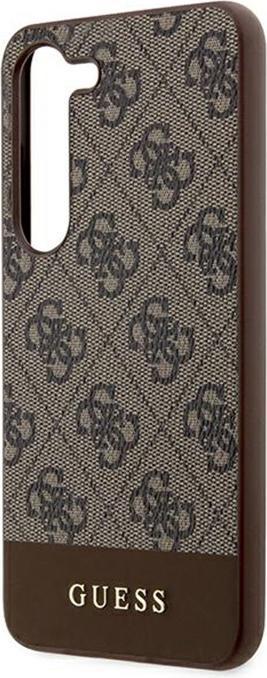 Productafbeelding Guess Hoesje voor S24+ S926 GUHCS24MG4GLBR hardcase 4G Stripe Collection bruin (Samsung Galaxy S24+)