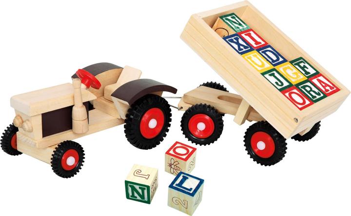 Produktbild Bino Traktor mit ABC-Anhänger