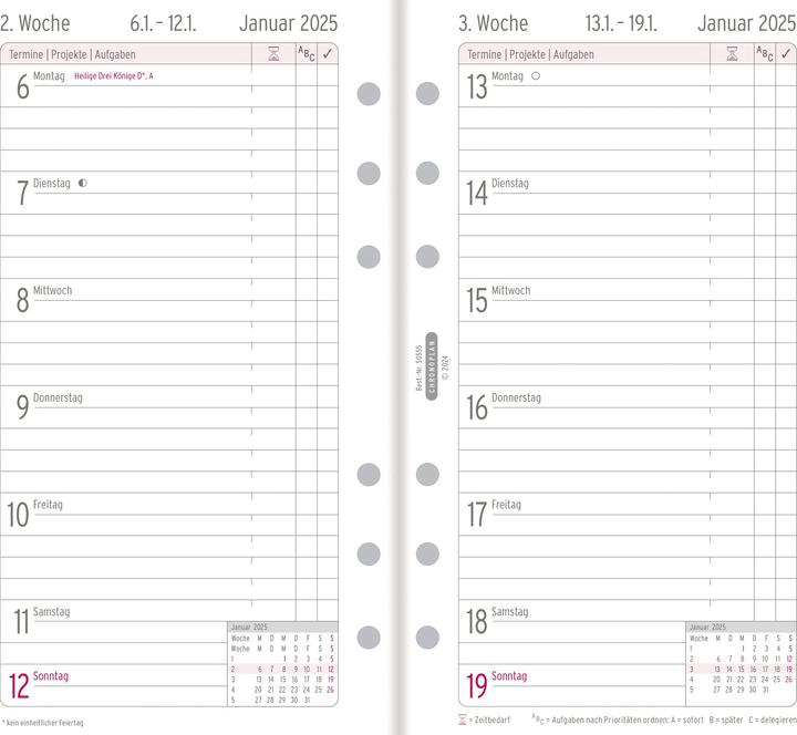 Actual product image Chronoplan Weekly schedule (German)