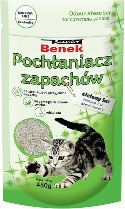 Produktbild Certech Geruchsabsorber Super Benek Grüner Wald 450 g (Antibakteriell, Nicht staubend, Nicht klumpend, 0.45 kg)
