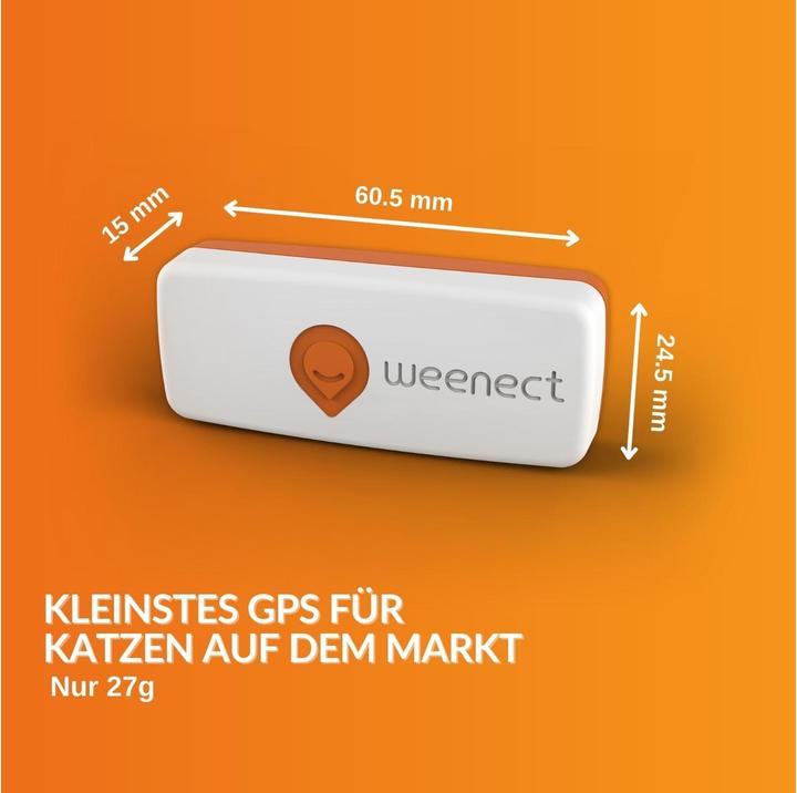 Produktbild Weenect GPS-Tracker XS für Katzen, Weiss (Android, iOS)