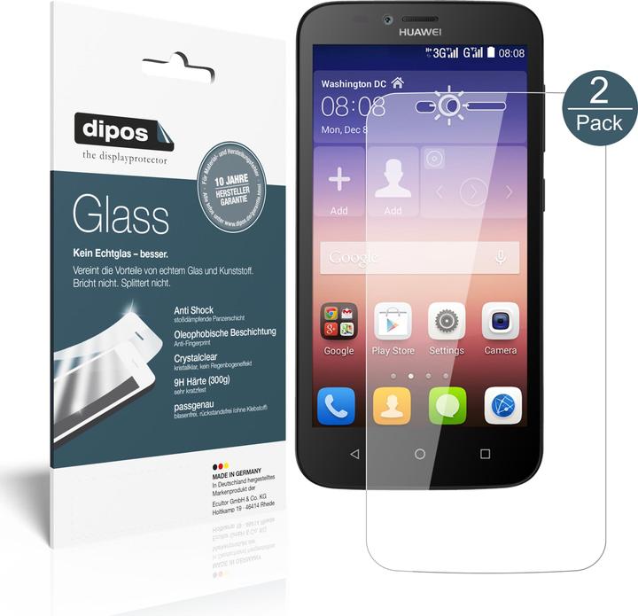 Produktbild Dipos Displayschutz Anti-Shock (1 Stück, Huawei Y625)