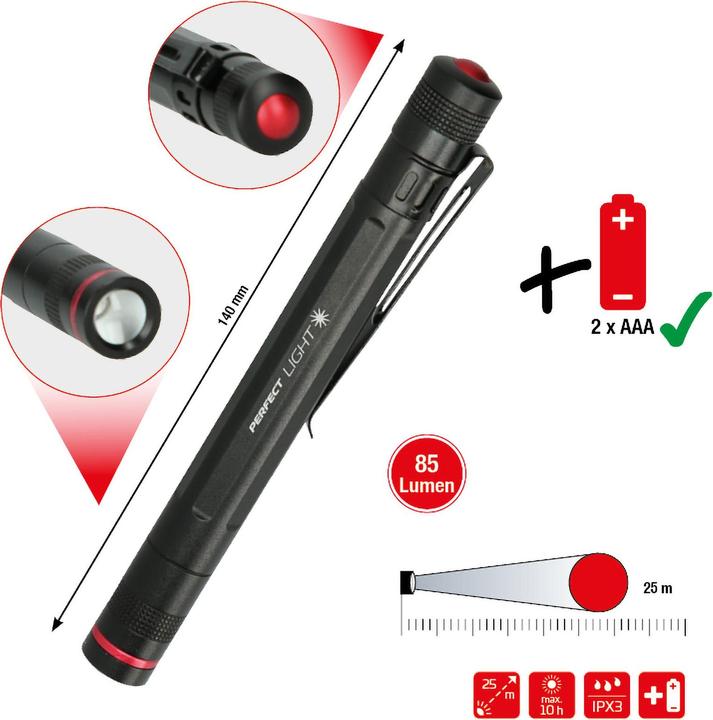 Produktbild KS Tools 150.4370 (14 cm, 85 lm)