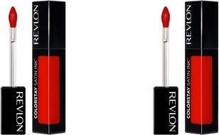 Revlon ColorStay Satin Ink Longwear Liquid Lipstick 018 Fired Up 0.17 Fl Oz (018 Fired Up)