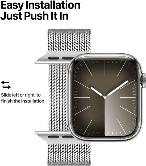Immagine prodotto Dux Ducis Bracciale Pro (42 mm, 44 mm, 45 mm, 49 mm, Acciaio inossidabile, Apple Watch Serie 5, Apple Watch SE, Apple Watch Ultra 2, Apple Watch Serie 4, Apple Watch SE (2022/2023), Apple Watch Series 3, Apple Watch Series 8, Apple Watch Series 7, Apple Watch Serie 6, Apple Watch Series 9, Apple Watch Ultra)