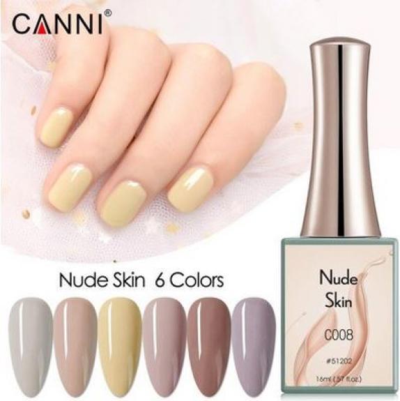 Produktbild Canni Gellack Nude Skin C012 UV/LED (Lila-Grau, Gel-Effekt Nagellack)