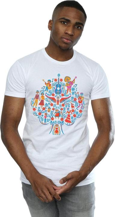 Actual product image Disney Mens Coco Tree Pattern T-Shirt (L)