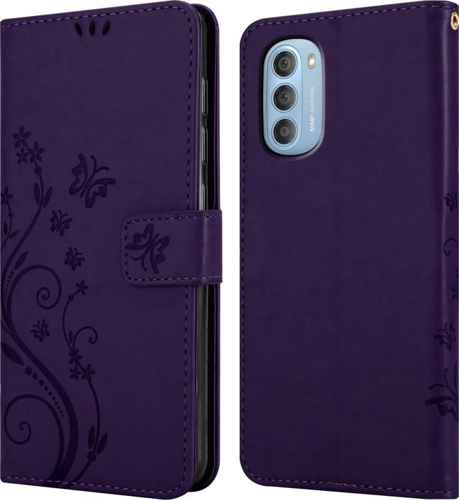 Image du produit Cadorabo Pochette Flower Book (Motorola Moto G51 5G)