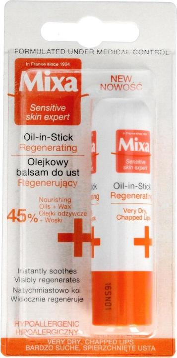 Produktbild Mixa Senstivie Skin Expert Oily Lip Balm Regenerating 4.7Ml (4.70 ml)