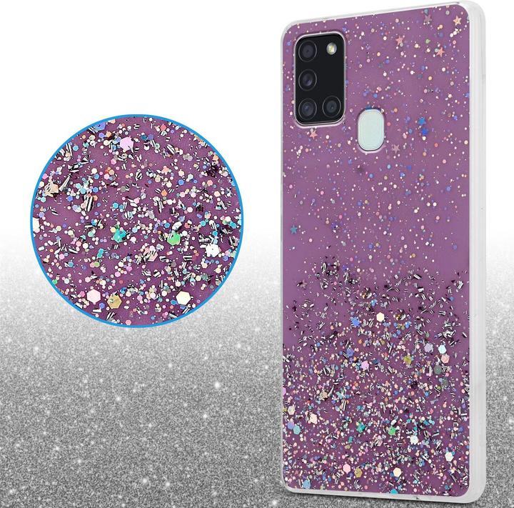 Actual product image Cadorabo TPU cover sparkling glitter (Samsung Galaxy A21s)