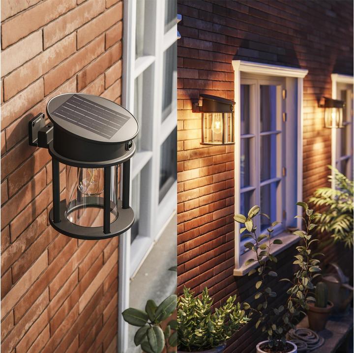 Immagine prodotto Philips Lighting Geri 929004633001 Solar-Aussenwandleuchte 3.2 W Warmweiss Schwa (470 lm, IP44)