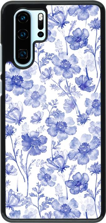 Actual product image PhoneLook Cover Spring 23 watercolor blue flowers (Huawei P30 Pro)
