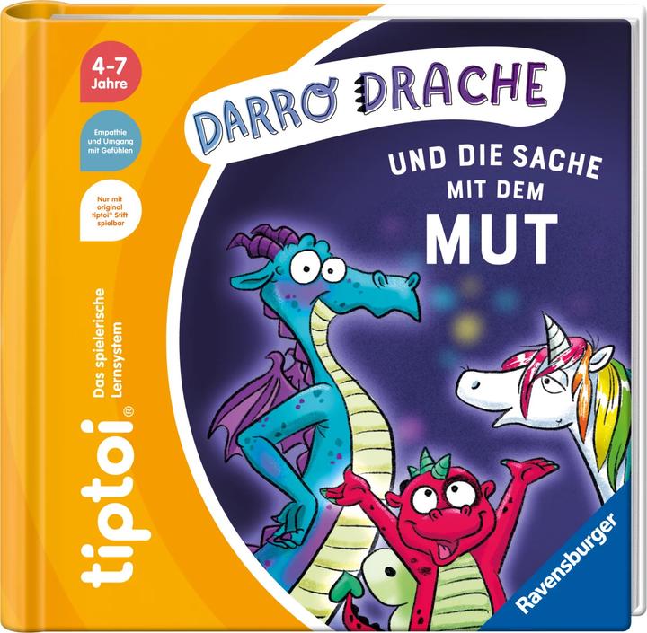 Actual product image tiptoi Darro Drache und die Sache mit dem Mut (German, Cee Neudert, Katja Rough, 2024)