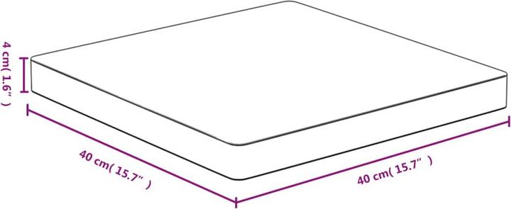 Actual product image VidaXL Douglas (40 x 40 x 4 cm)