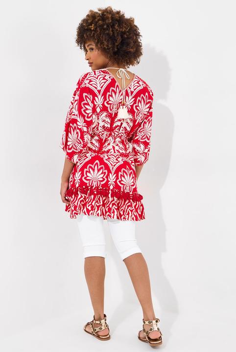Image du produit Joe Browns Batwing Sleeve Wrap Front Tassel Tunic Dress (44)