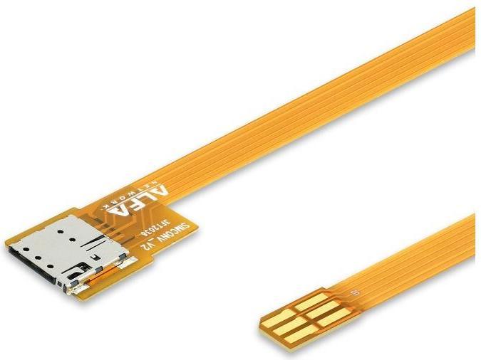 Alfa Network SIMCONV-MICRO - Cavo di estensione per micro SIM (0.23 m)