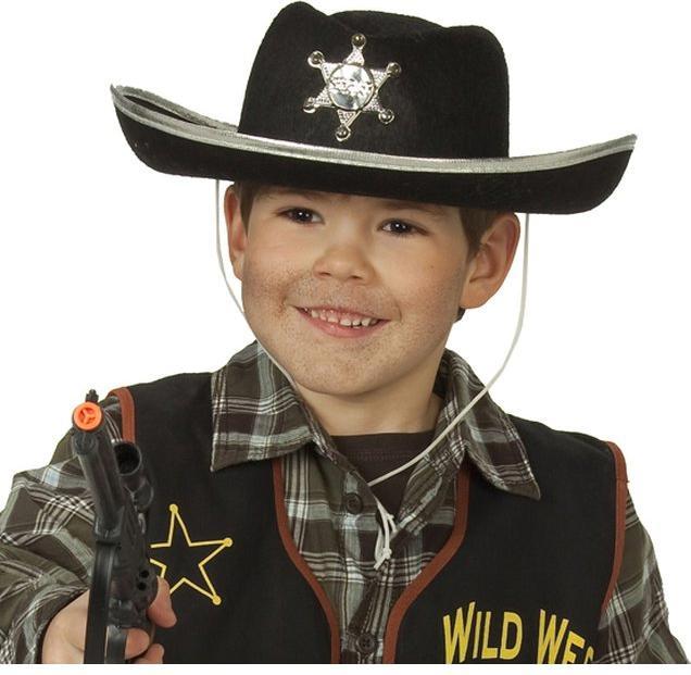Actual product image Rubies Cowboy hat kids : With sheriff star
