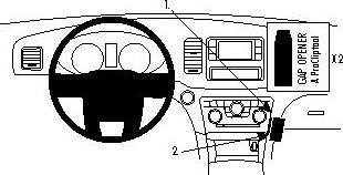 Brodit 854651 Car holder Dodge Charger