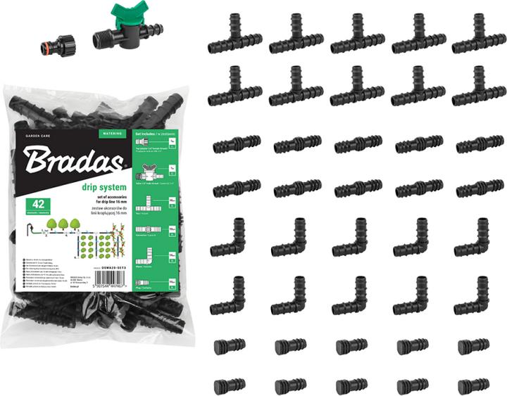 Productafbeelding Redcliffs Accessoireset voor druppelleidingen 16mm / 42 stuks.