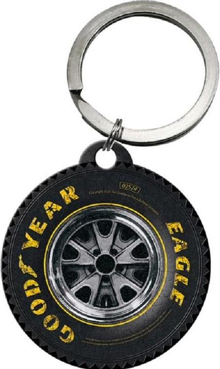 Produktbild Nostalgic-Art Merchandising Schlüsselanhänger Good Year Ø 4 cm, Schwarz/Gelb