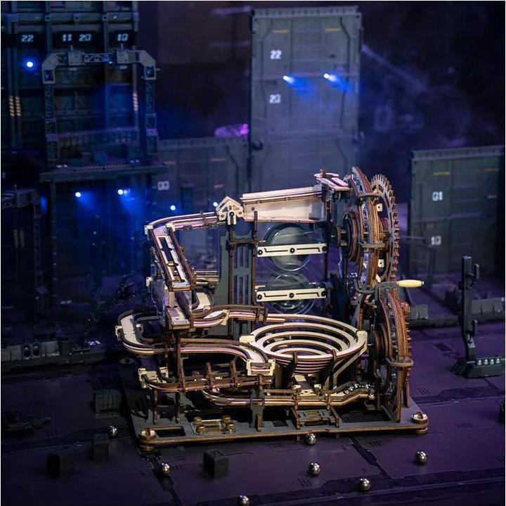 Produktbild Rokr Night City Kugelbahn - 3D Holzbausatz
