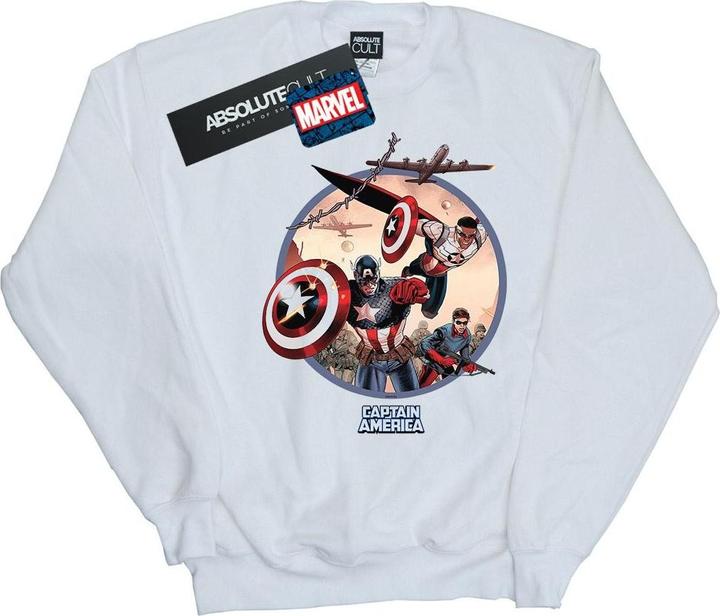 Produktbild Captain America And Falcon In Battle Sweatshirt (L)