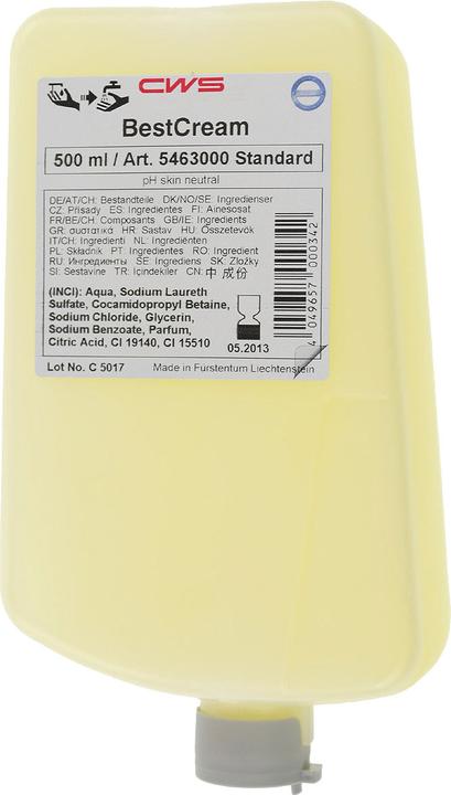Image du produit CWS BestCream (Savon liquide, 500 ml)
