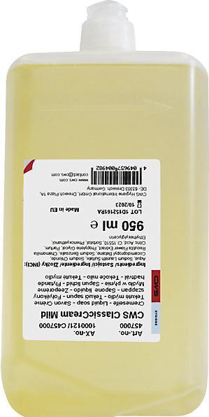 Image du produit CWS Savon liquide en bouteille scellée, lot de 12 bouteilles de 1 l, doux, rose (Savon liquide, 1000 ml)