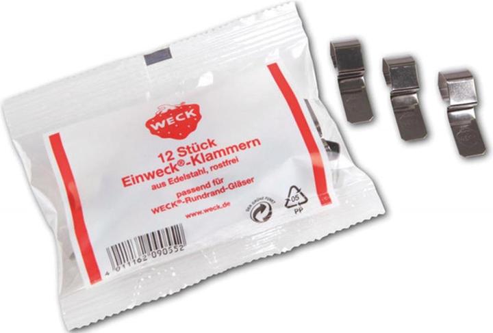 Produktbild Weck Klammern (12 Stk., 1 l)