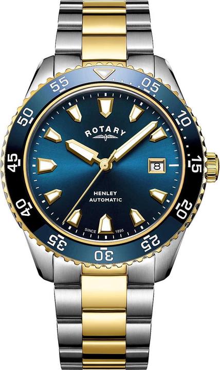 Actual product image Rotary GB05131/05 Henley Automatic Men 42mm 10ATM (Analogue wristwatch, 42 mm)
