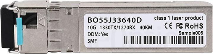 Actual product image CBO LevelOne SFP-10G-BX-D-40KM Compatible BlueOptics SFP+ BO55J33640D
