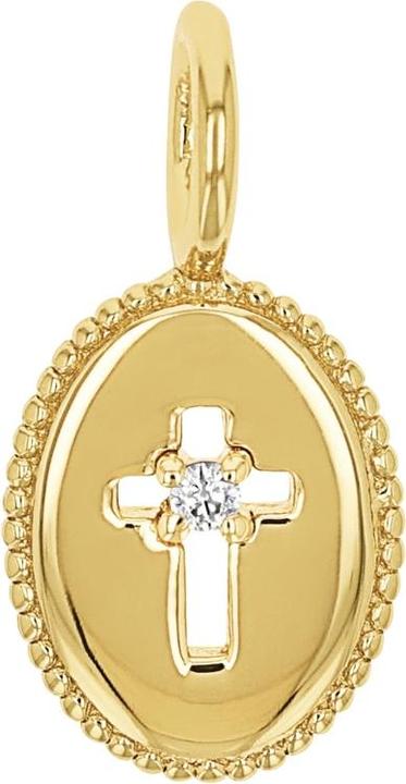 Produktbild Amor Anhänger für Damen, 925 Sterling Silber, Zirkonia synth. | Kreuz (Silber 925)