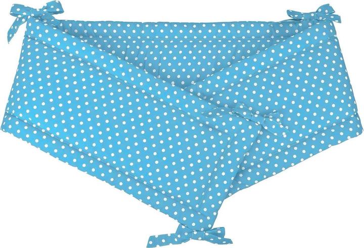 Actual product image Sebra Sugarapple cot bumper, dots/ turquoise