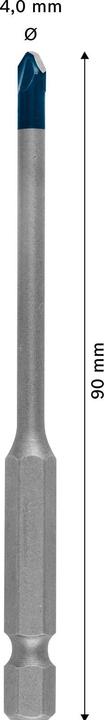 Actual product image Bosch Professional Zubehör Expert HEX-9 HardCeramic drill bit, 4 x 90 mm (4 millimetres)