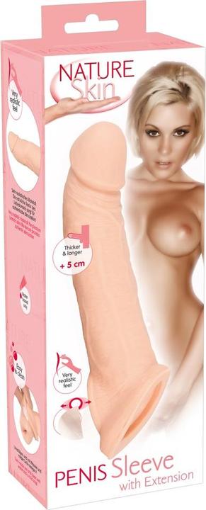 Nature Skin Penis Sleeve with Extension